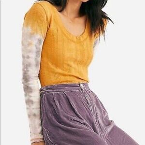 Free People Big Slur Amber Combo Top Size XS Women